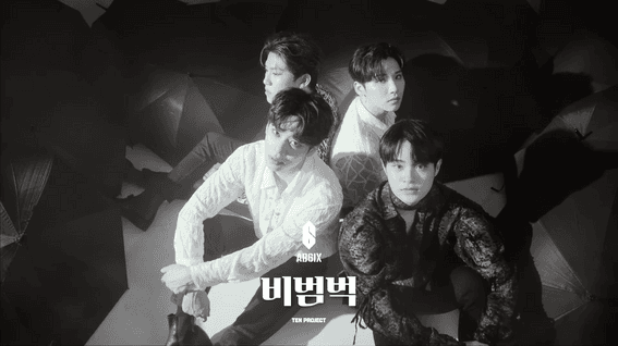 두둠 포트폴리오 - 뮤직비디오 | [TEN PROJECT Part.4] AB6IX - 비범벅 (Walking In The Rain) OFFICIAL VISUALIZER