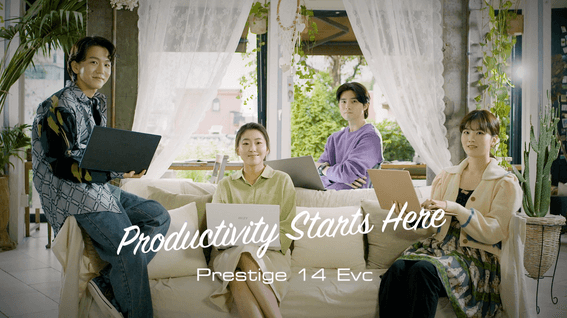 두둠 포트폴리오 - MSI글로벌 Prestige 14 Evo 노트북 제품 홍보 영상